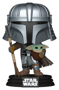 Star Wars POP! Vinyl Bobblehead Figure Mandalorian with Grogu (Impressions) Exclusive 9 cm