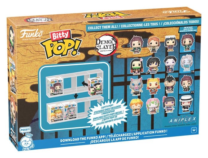 Demon Slayer: Kimetsu no Yaiba Bitty POP! Vinyl Figure 4-Pack Inosuke 2,5 cm