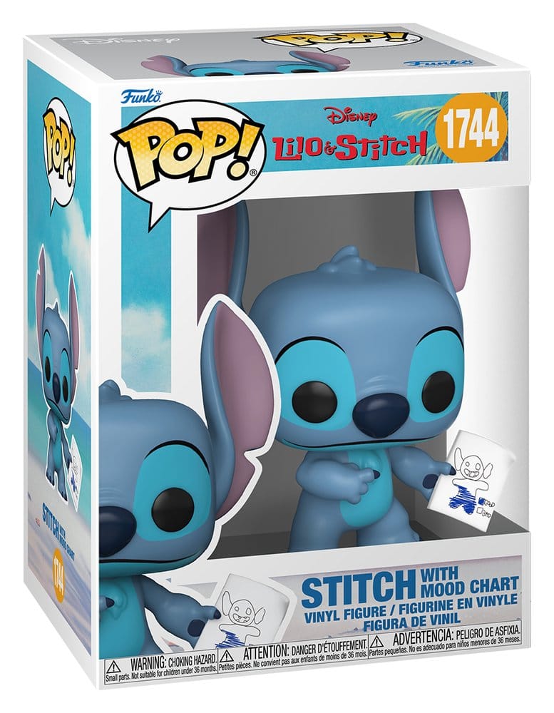 Lilo & Stitch POP! Vinyl Figure Stitch with Mood Chart w/Chase 9 cm Assortment (6)