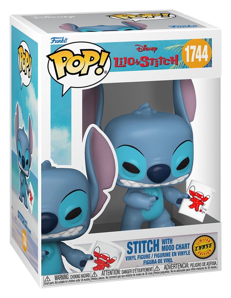 Lilo & Stitch POP! Vinyl Figure Stitch with Mood Chart w/Chase 9 cm Assortment (6)