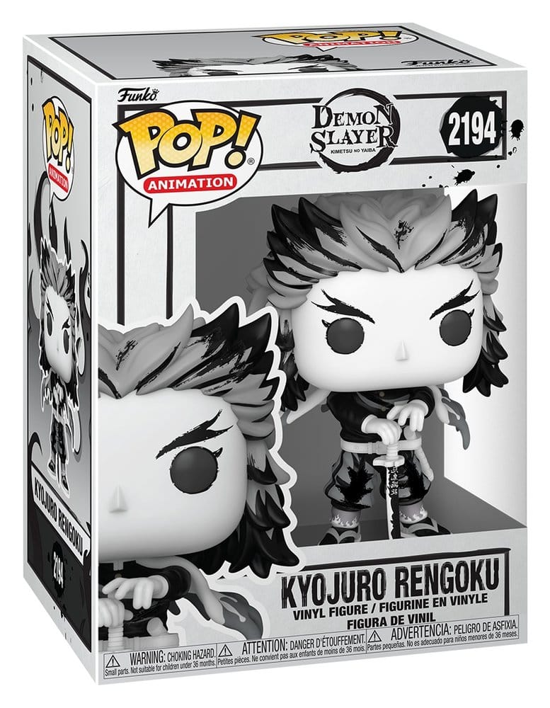 Demon Slayer: Kimetsu no Yaiba POP! Animation Vinyl Figures Rengoku(Sumi-Ink) 9 cm