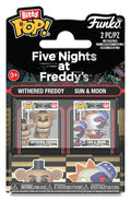 Five Nights at Freddy's Bitty POP! Vinyl Figure 2-Pack Withered Freddy & Sun & Moon 2 cm