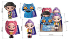K-Pop Demon Hunters Squishy Figures Display (6)