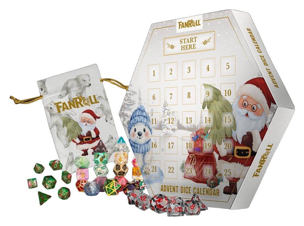 FanRoll Advent Calendar Holiday Dice 2026