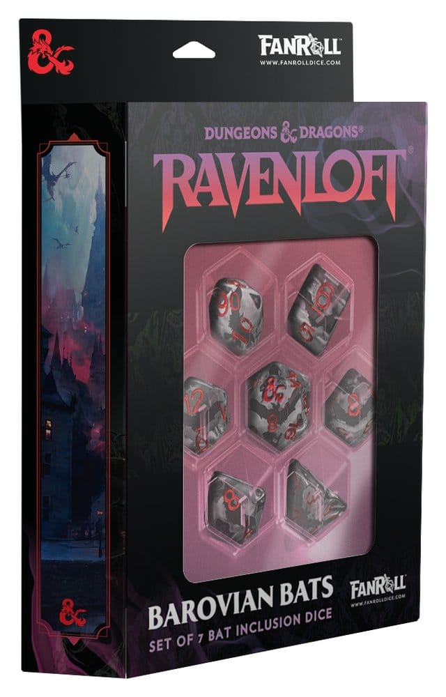 Dungeons & Dragons Ravenloft Dice Set Inclusion Bats (7)