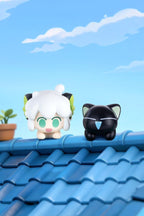 Luo Xiaohei Peekrin Series 1 Blind Box Mini Figures 2-Pack Display (4)