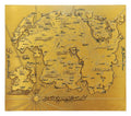The Elder Scrolls Replica Metal Map of Tamriel Limited Edition 15 x 13 cm