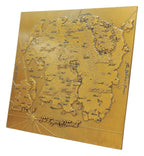 The Elder Scrolls Replica Metal Map of Tamriel Limited Edition 15 x 13 cm