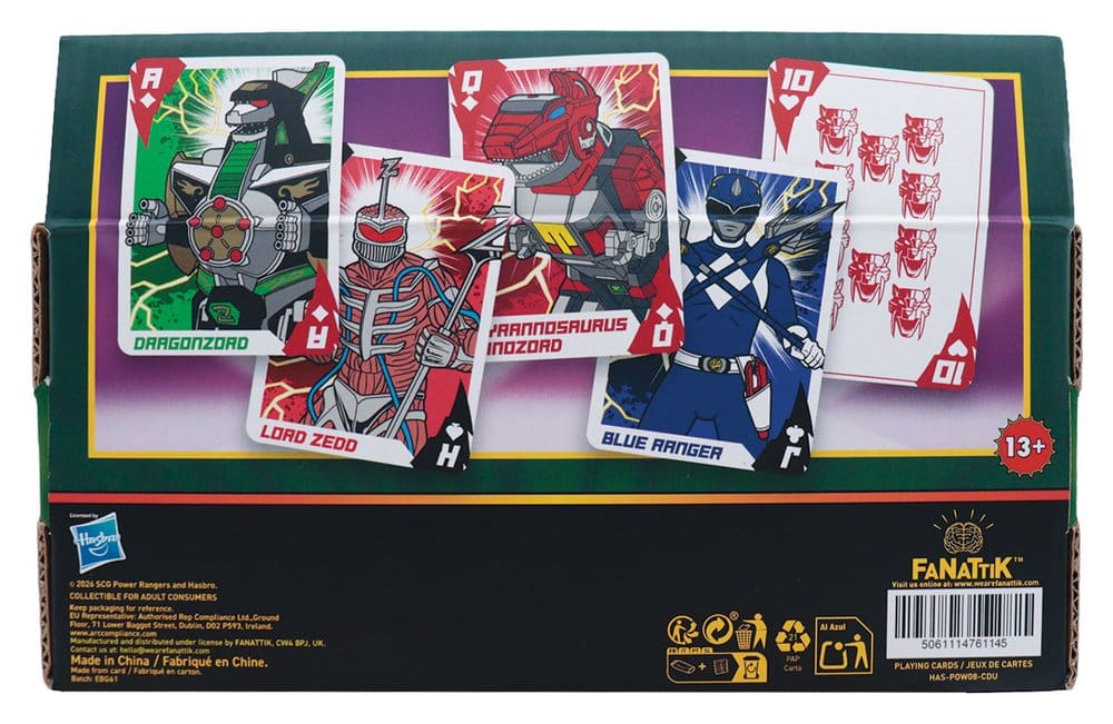 Power Rangers Playing Cards Display (12)