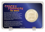 Transformers Collectable Coin The Movie 40th Anniversary Limited Edition 24k Gold Plated