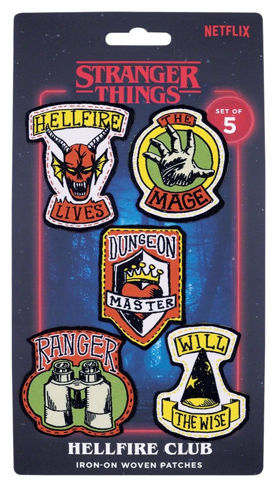 Stranger Things Fabric Patches 5-Pack