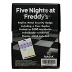 Five Nights at Freddy´s Replica Security Badge Antique Brass Edition