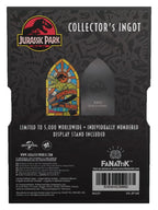 Jurassic Park Ingot Stained Glass Style Metal 11 cm