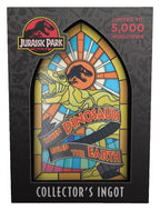Jurassic Park Ingot Stained Glass Style Metal 11 cm