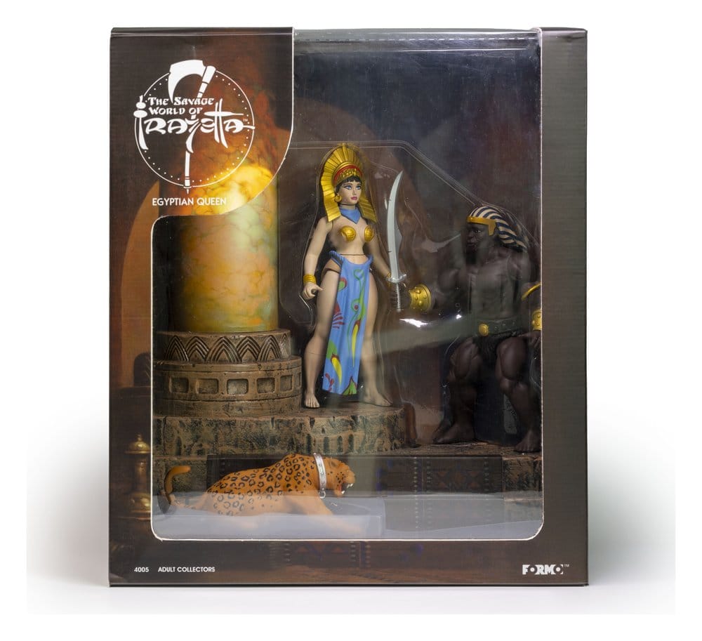 The Savage World of Frazetta Action Figure Set Egyptian Queen & The Guard (Museum Edition) 14 cm