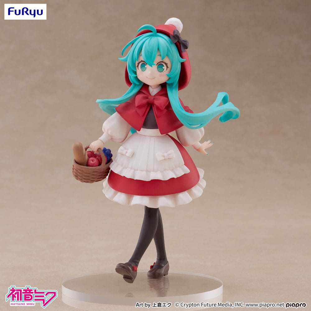 Hatsune Miku Desktop Fairy PVC Statue Hatsune Miku Little red riding hood Ver. 16 cm