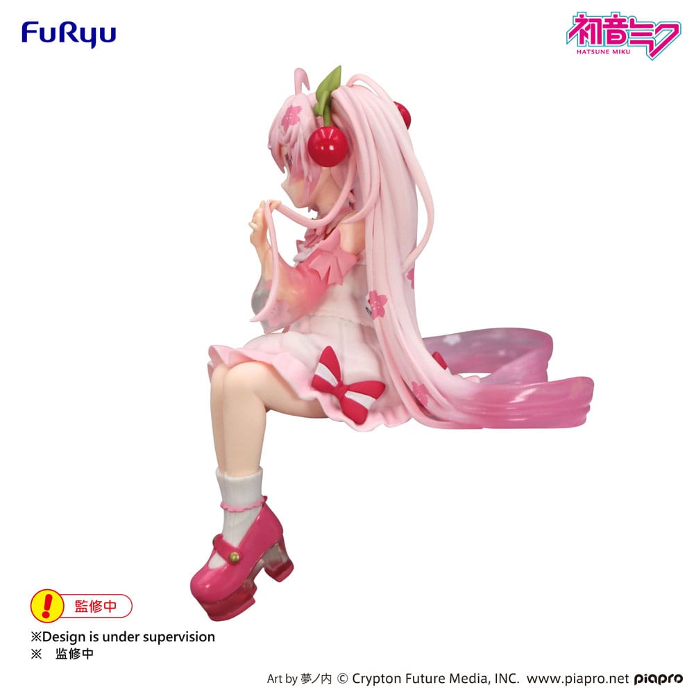 Hatsune Miku Noodle Stopper PVC Statue Sakura Miku 2025 Wink Ver. 14 cm