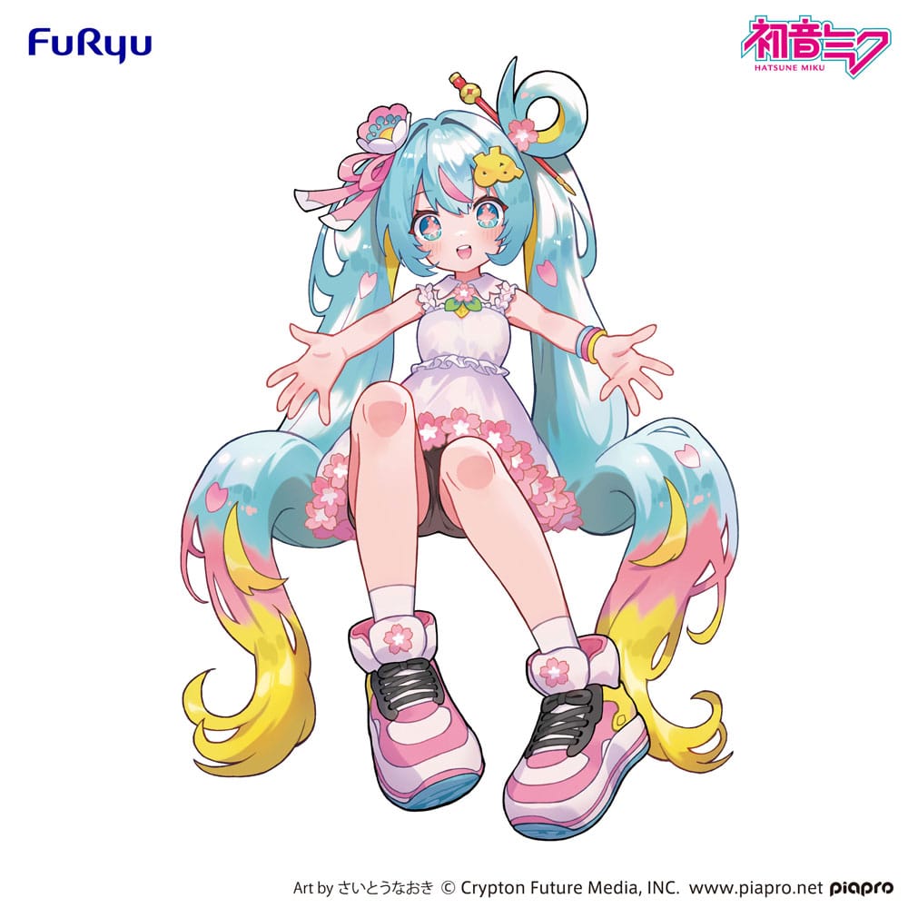 Hatsune Miku Noodle Stopper PVC Statue Hatsune Miku 10th Anniversary 14 cm