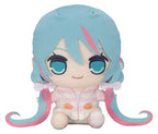 Hatsune Miku Kyurumaru Big Plush Figure Rabbit Ear Hood Pajama 28 cm