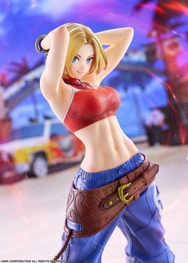 Fighting Girls Collection The King of Fighters XV PVC Figure 1/7 Blue Mary AmiAmi Limited Edition 26 cm