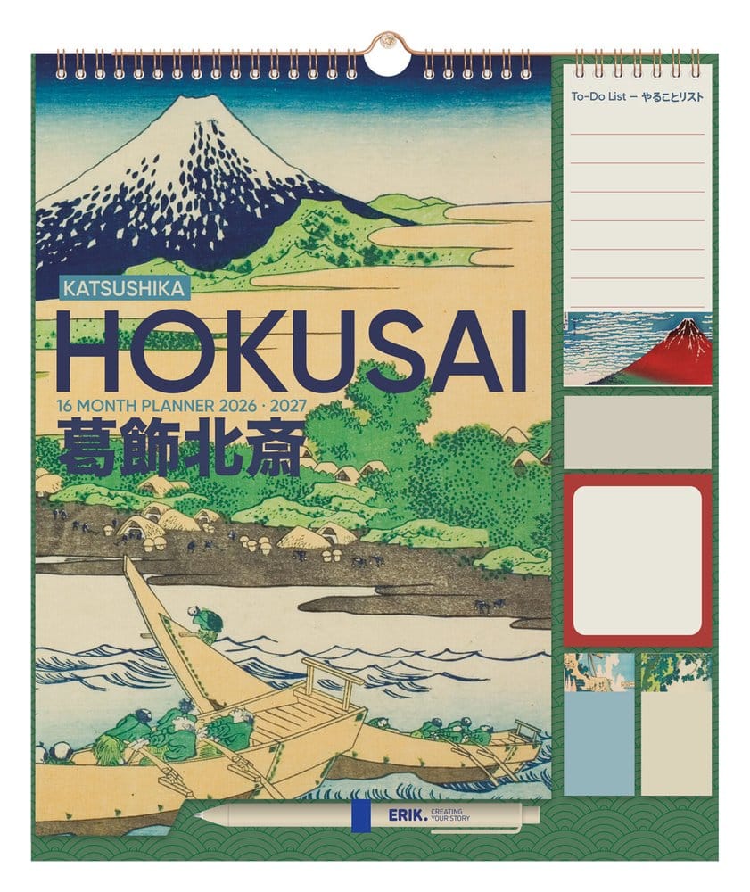 Hokusai Wall Planner 2026/27 30 x 34 cm