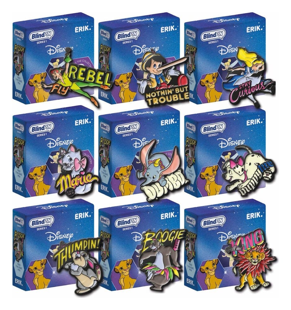 Disney Classics Pin Badges Series 1 Display (24)