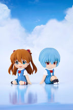 Rebuild of Evangelion Rubber Mascot Nendroid Plus Mini Figure Rei Ayanami 8 cm