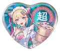 Needy Streamer Overload Needy Streamer Chinese Restaurant Series Heart-Shaped Pinback Button OMGkawaiiAngel 7 x 6 cm