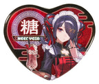 Needy Streamer Overload Needy Streamer Chinese Restaurant Series Heart-Shaped Pinback Button Ame
