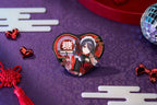 Needy Streamer Overload Needy Streamer Chinese Restaurant Series Heart-Shaped Pinback Button Ame