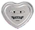 Needy Streamer Overload Needy Streamer Chinese Restaurant Series Heart-Shaped Pinback Button Ame