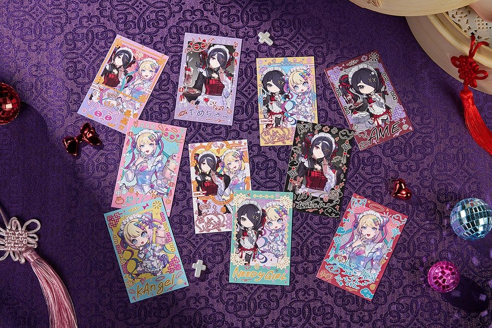 Needy Streamer Overload Needy Streamer Chinese Restaurant Series Trading Cards Collectible Instant Photo-Style 5 x 9 cm Blind Box Assortment (10)