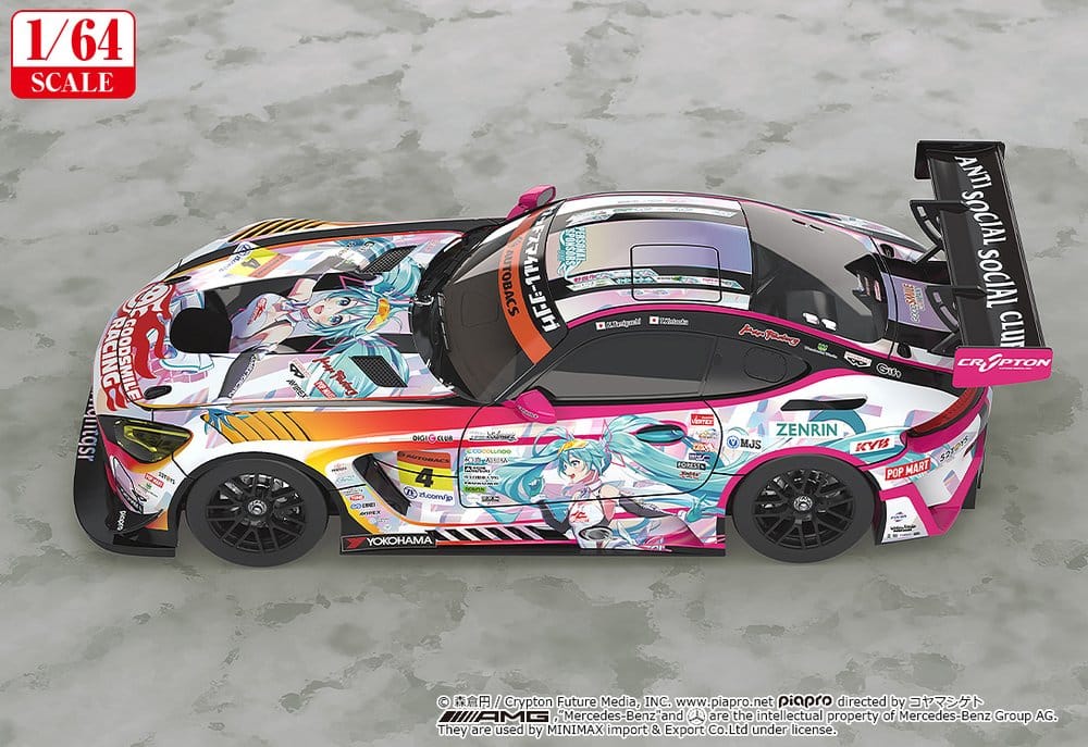 Hatsune Miku GT Project Vehicle 1/64 Hatsune Miku AMG 2021 SUPER GT Round 5 Ver. 7 cm
