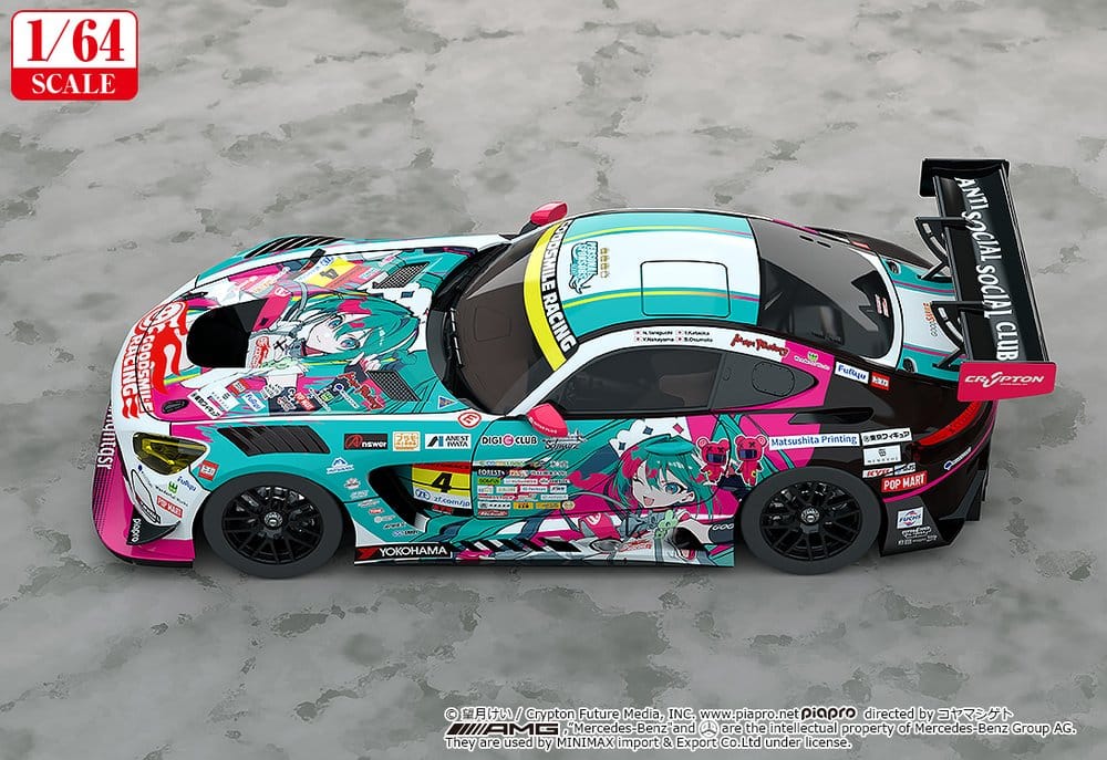Hatsune Miku GT Project Vehicle 1/64 AMG 2025 Presentation Ver. 7 cm