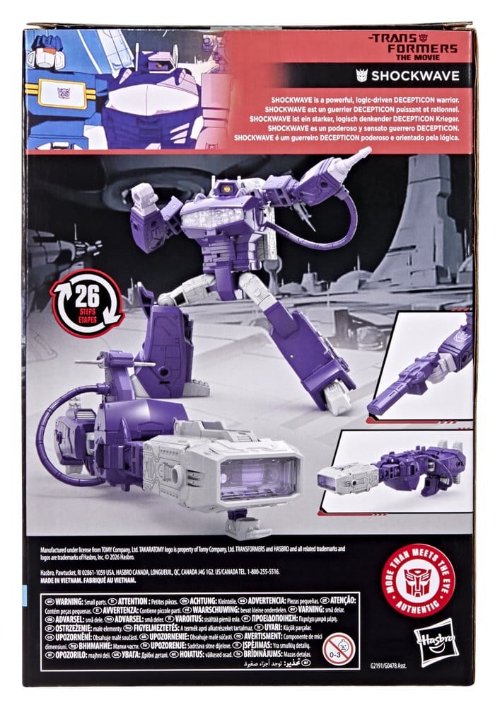 The Transformers: The Movie Studio Series Voyager Class Action Figure Shockwave 17 cm