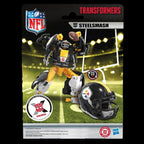 Transformers x NFL Action Figure Pittsburgh Steelers: Steelsmash 14 cm