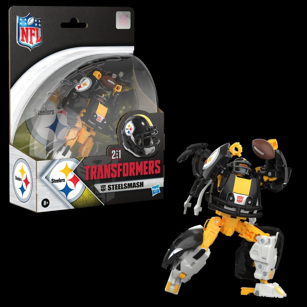 Transformers x NFL Action Figure Pittsburgh Steelers: Steelsmash 14 cm