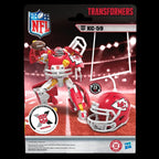 Transformers x NFL Action Figure Kansas City Chiefs: KC-59 14 cm