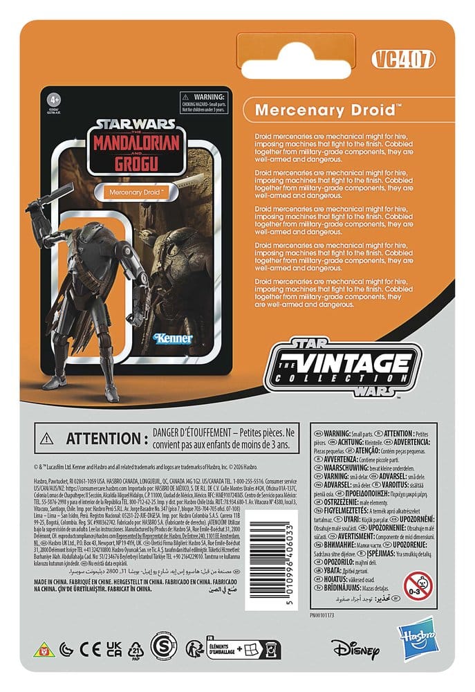 Star Wars: The Mandalorian and Grogu Vintage Collection Action Figure Mercenary Droid 10 cm