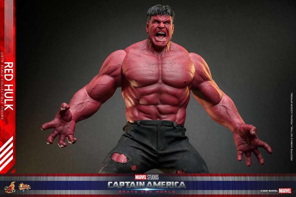 Captain America: Brave New World Movie Masterpiece Action Figure 1/6 Red Hulk 47 cm