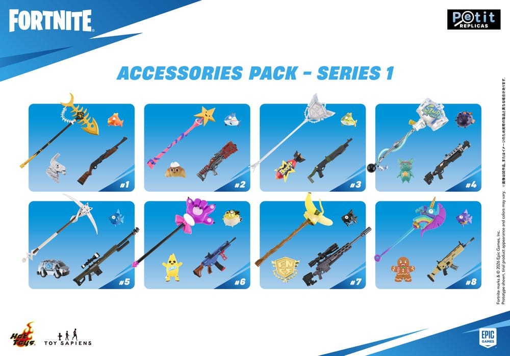 Fortnite Petit Replicas Accessories Pack Series 1 Assortment (8)