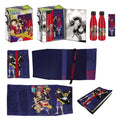 One Piece Steel Bottle, Sticker, Book Cover Gift Set Blue