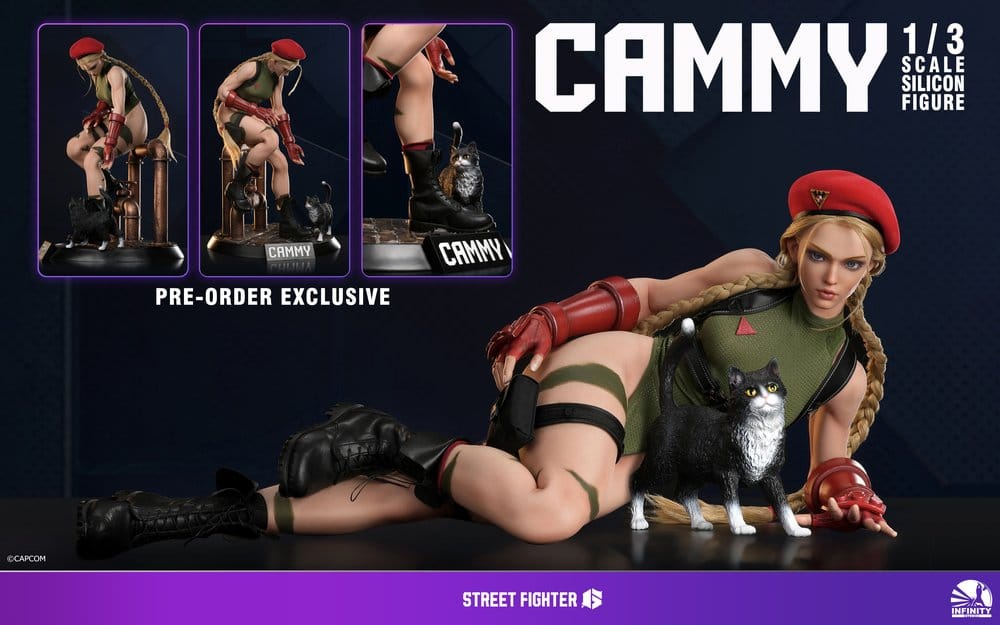 Street Fighter 6 Silicone Action Figure 1/3 Cammy 65 cm