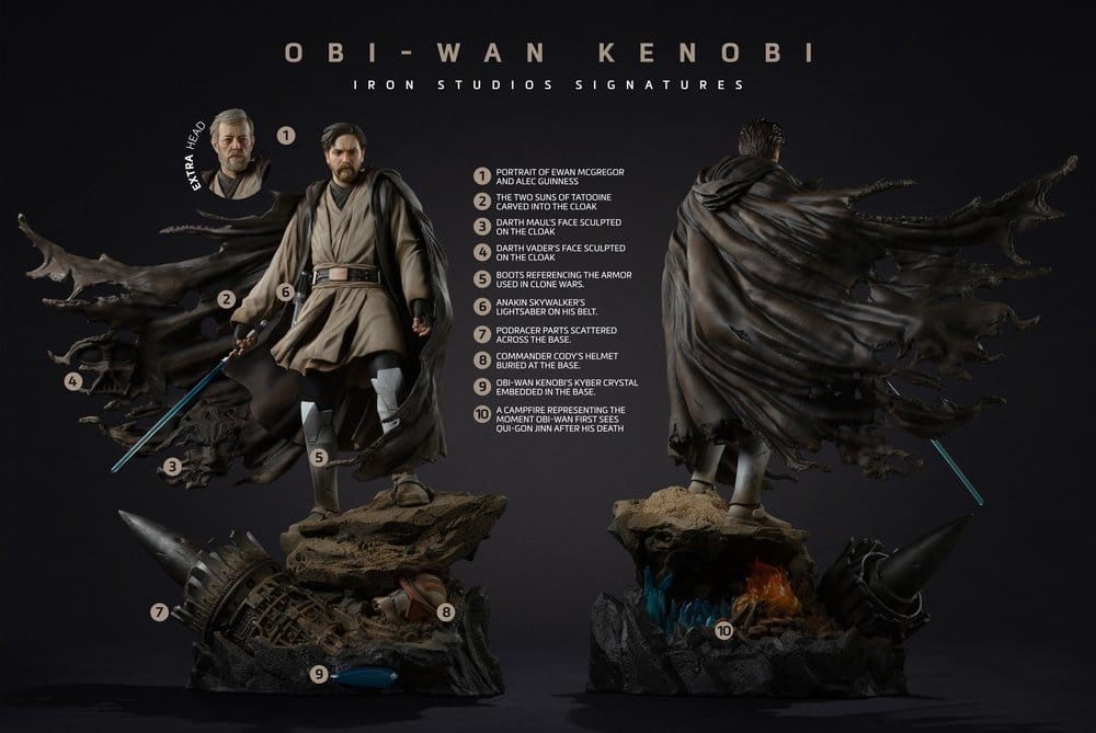 Star Wars Legacy Replica Statue 1/4 Obi-Wan Signatures 66 cm
