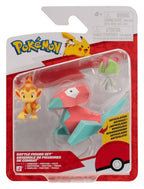 Pokémon Battle Figure Set Action Figures Chimchar, Ralts & Porygon (3-Pack)