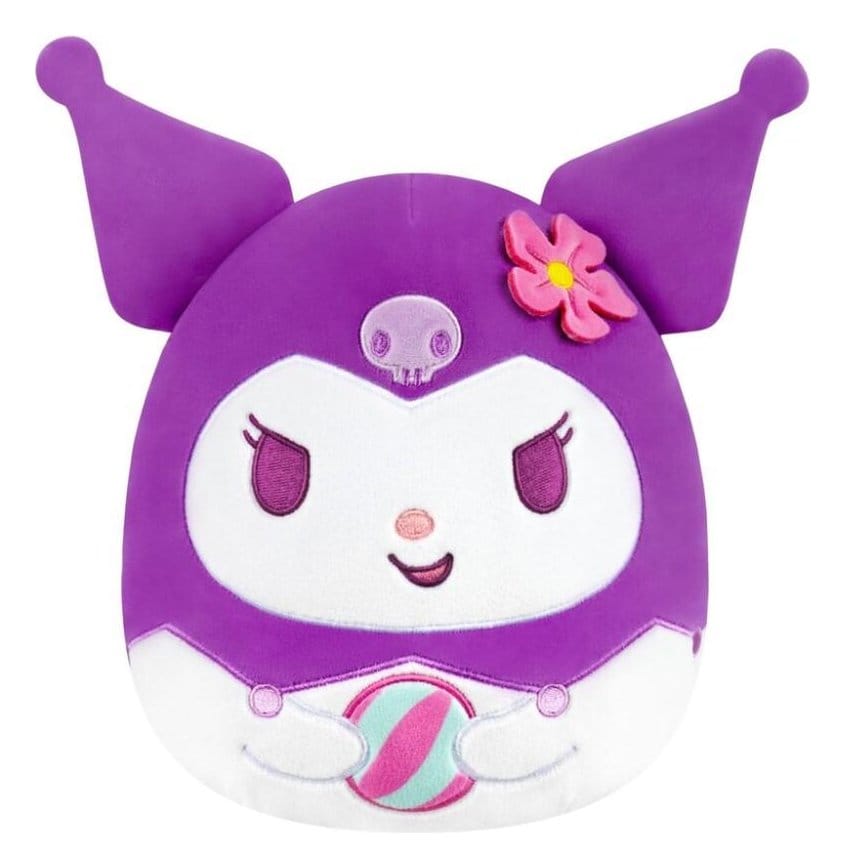 Sanrio Squishmallow Plush Figure Hello Kitty and Friends Seize the Moment Kuromi Beachball 20 cm