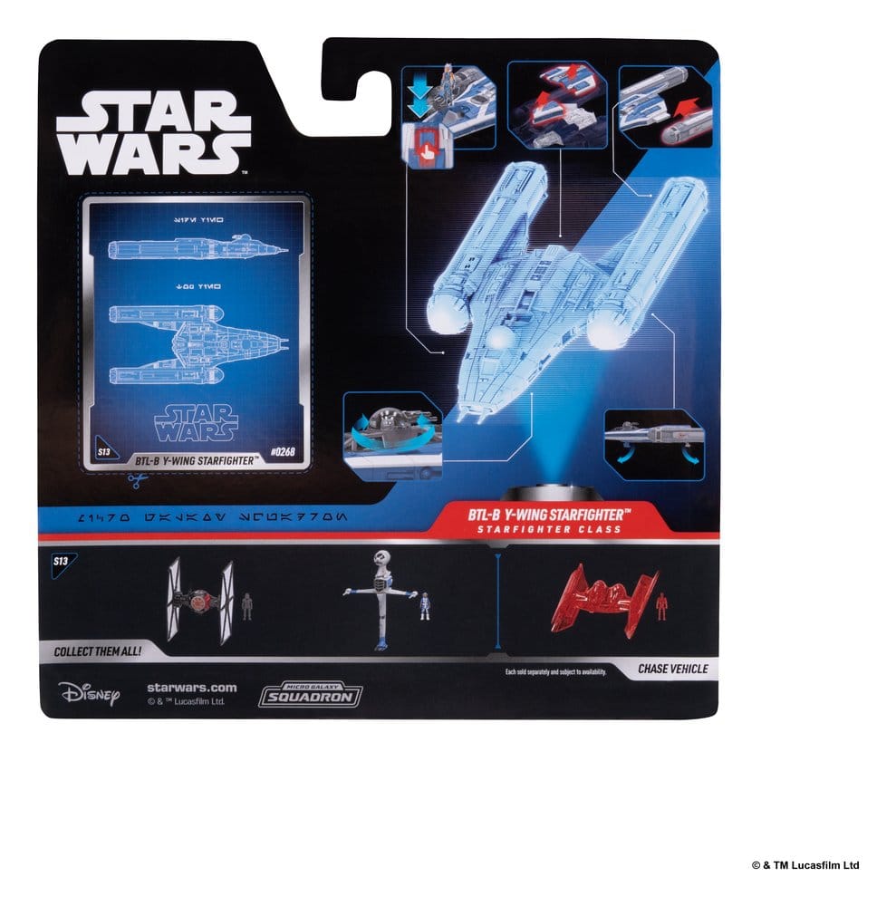 Star Wars Medium Vehicle & Figure set BTL-B Y-wing & Ahsoka & R7-A7