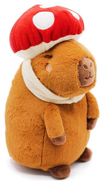 Capybara Plush Figure Mushroom 23 cm
