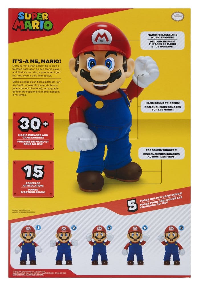 Super Mario Talking Action Figure It's-A Me! Mario 36 cm