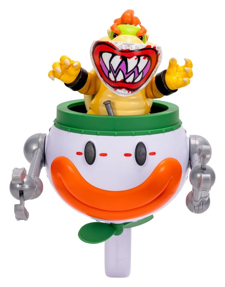 The Super Mario Galaxy Movie Action Figure Bowser Jr. with Clown Car 13 cm